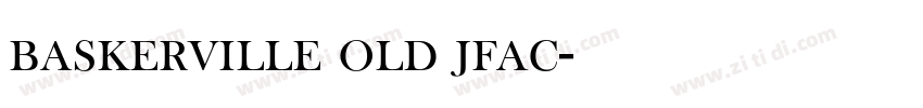 baskerville old jfac字体转换